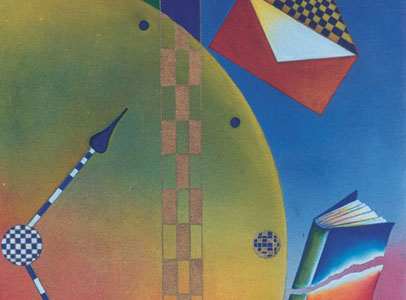Tempo - olio su tela - 1992