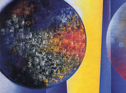 Sipario - olio su tela - cm 80 x 100 - 1995