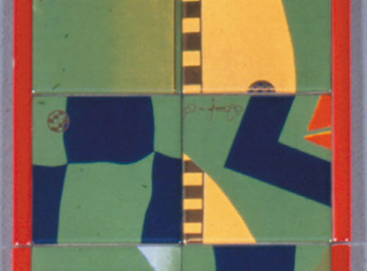 Giorni - ceramica - cm 120 x 20 - 2001